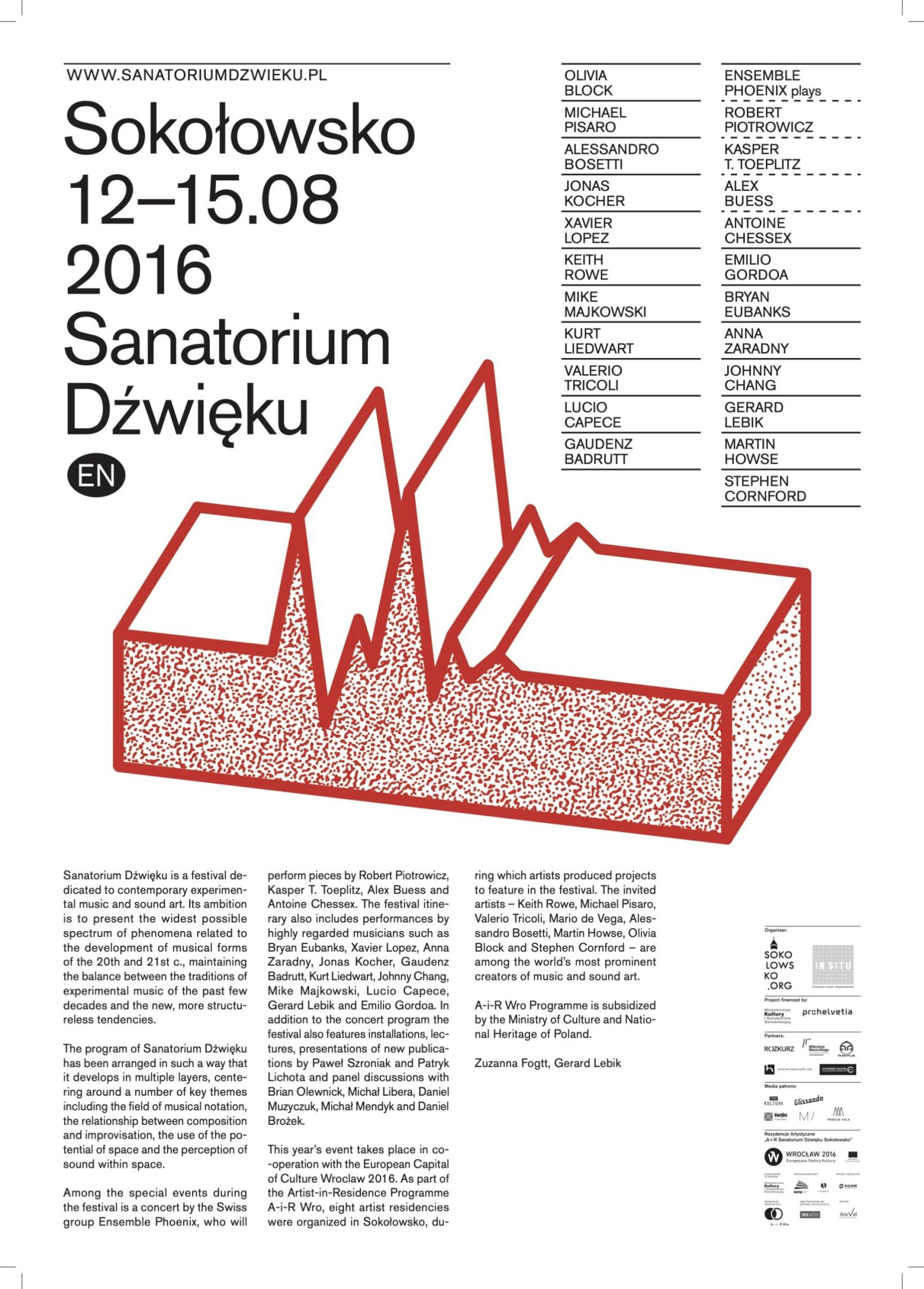 Sanatorium of Sound  Festival 2016